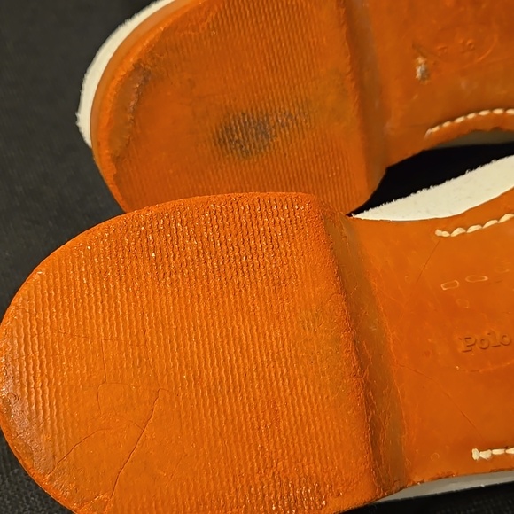 Ralph Lauren Men's White Suede Oxfords - Picture 13 of 13